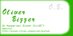 oliver bizzer business card